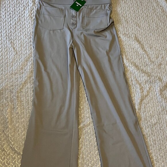 Halara L Tall High Waisted Button Multiple Pockets Straight Leg Casual Pants - Picture 3 of 4